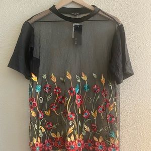 See through black shirt: also can be worn with swim set